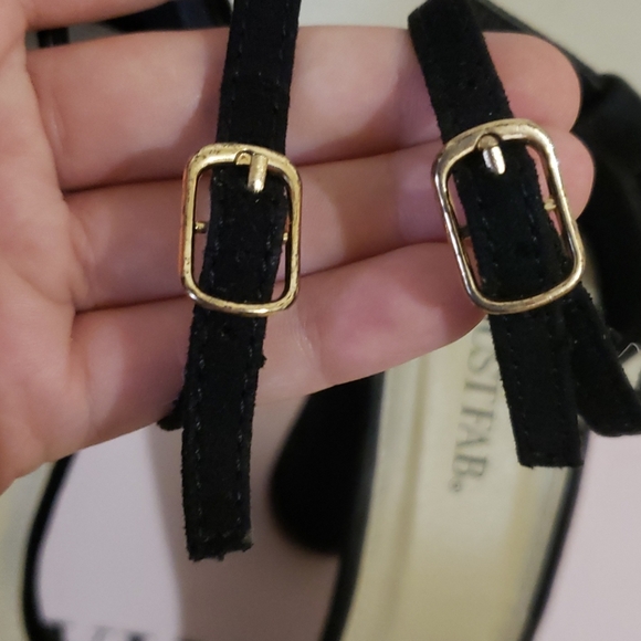 HOST PICK Black Suede JustFab Elena Heels - Picture 5 of 6